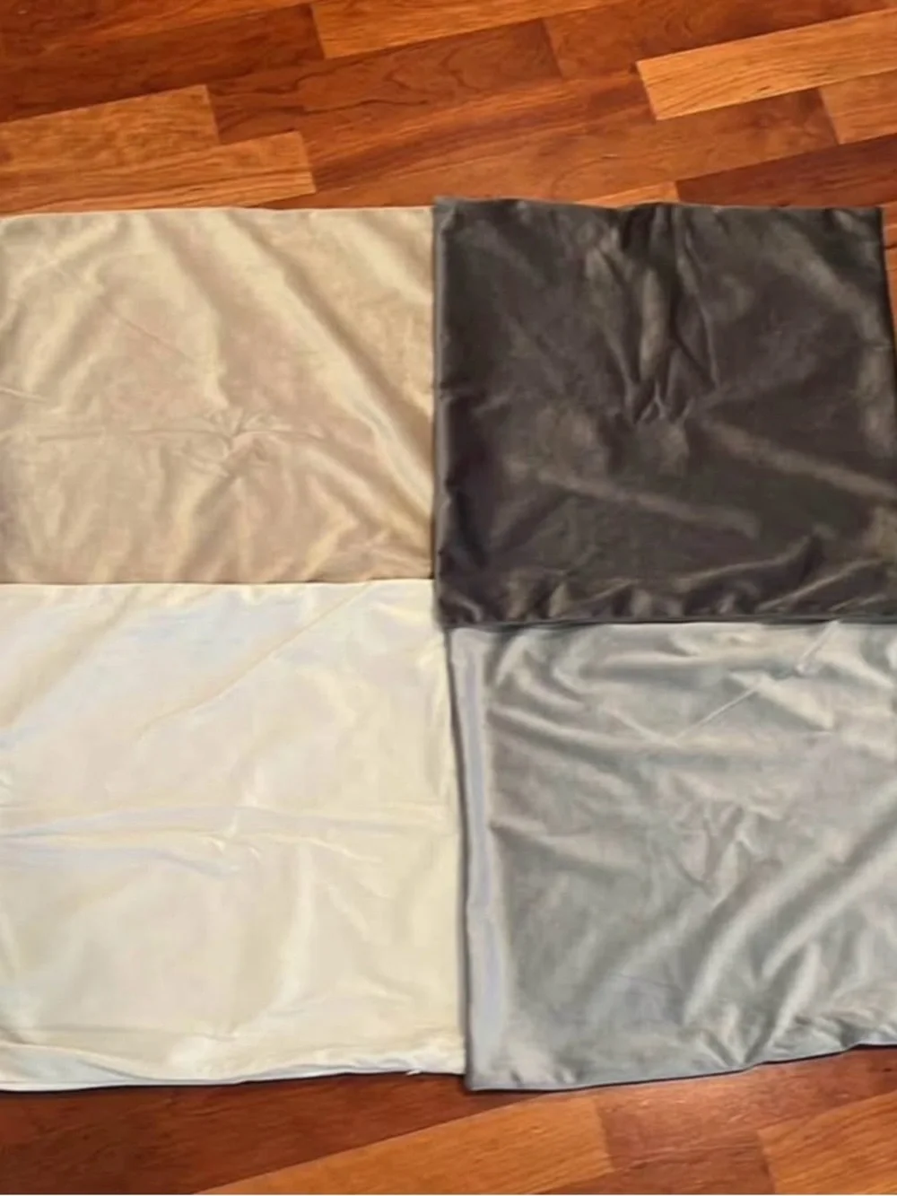 New Set-4 Neutral Gradient Throw Pillow Covers, Velvet 16”x16”